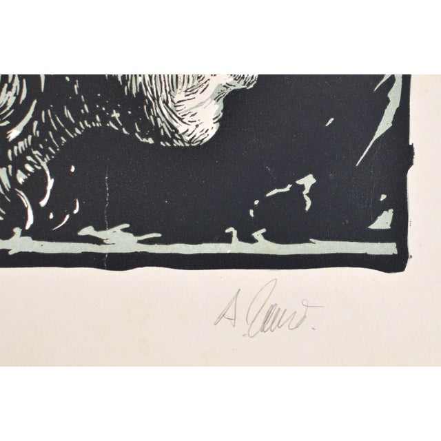 1960s Albert Goltjakov, Meditation, 1960s, Monotype For Sale - Image 5 of 6