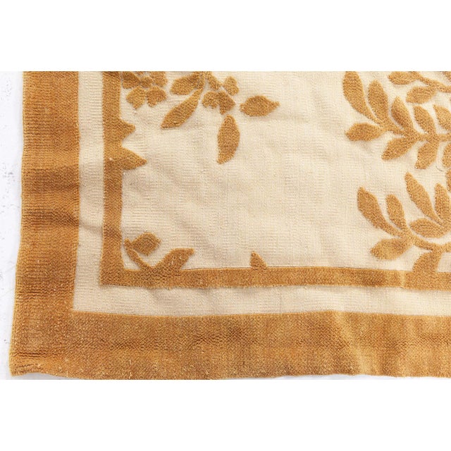 Textile Contemporary Handmade Wool Rug in Brown and Orange by Doris Leslie Blau For Sale - Image 7 of 9