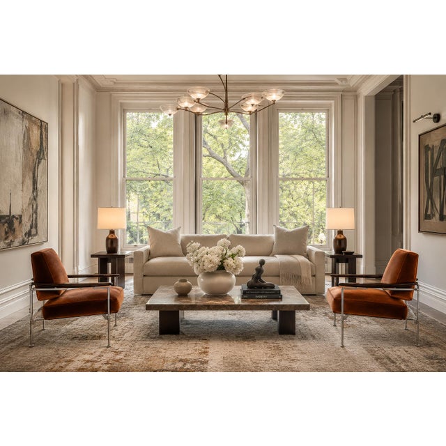 Designed in 1958 by the legendary Brazilian architect and furniture designer Sergio Rodrigues, this exceptional pair of...