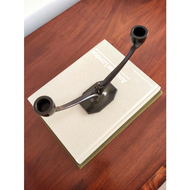 Art Deco Bronze Candelabra from Just Andersen, 1930s For Sale - Image 9 of 17