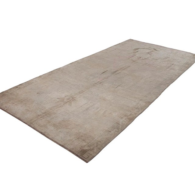 Turkish Vintage Washed Out Kars Wool Rug For Sale - Image 4 of 6