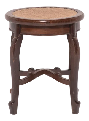 Chinese en Pointe Oval Woven Top Stool
