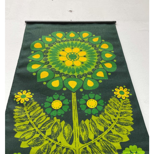 Mid-Century Modern Swedish Linen Wall Tapestry from Ulla Scheuer, 1960s For Sale - Image 12 of 18