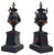 Antique Egyptian Revival Marble and Bronze Cassolettes, Set of 2 For Sale - Image 3 of 9