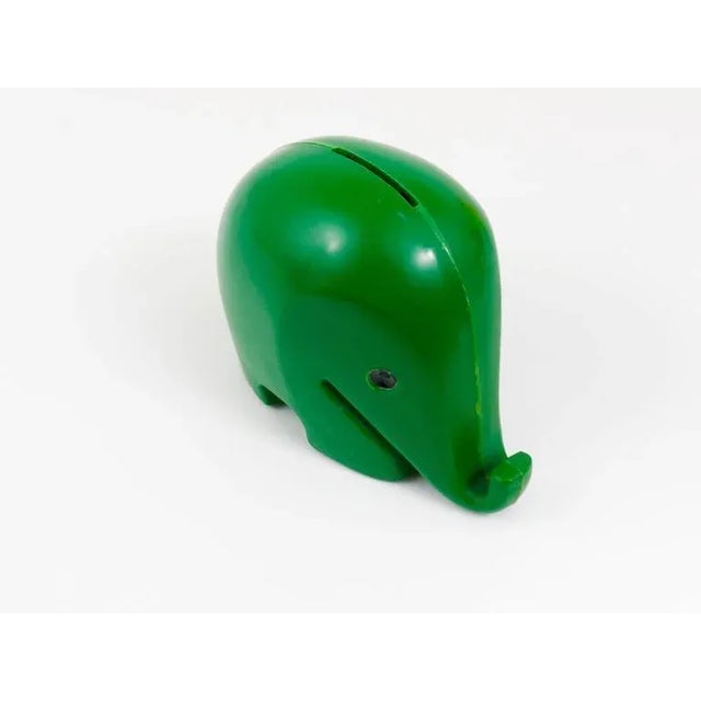 Green Elephant Drumbo Money Bank attributed to Luigi Colani for Dresdner Bank, 1970s For Sale - Image 6 of 11