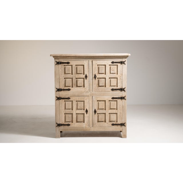 1970s Brutalist Oak Buffet For Sale - Image 14 of 15