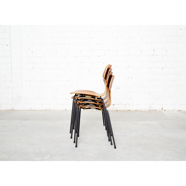 Model 3103 Hammer Chairs by Arne Jacobsen for Fritz Hansen, 1964, Set of 4 For Sale - Image 11 of 18