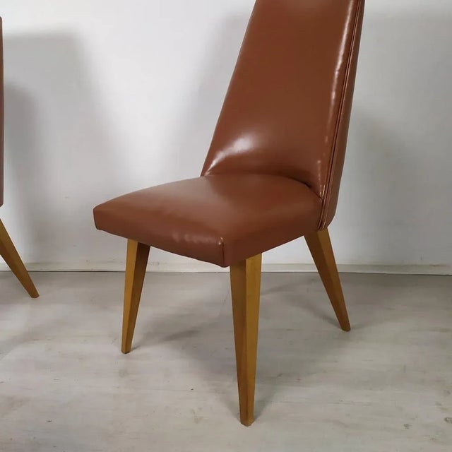 Leatherette Chairs, Set of 8 For Sale - Image 13 of 18
