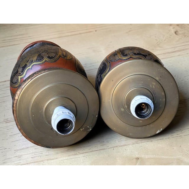 Japanese Meiji Era Lamps, Late 19th Century, Set of 2 For Sale - Image 10 of 15