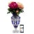 Large amphora-shaped vase of colored crystal. A beautiful and noticeable piece of furniture. Made in the spirit of...
