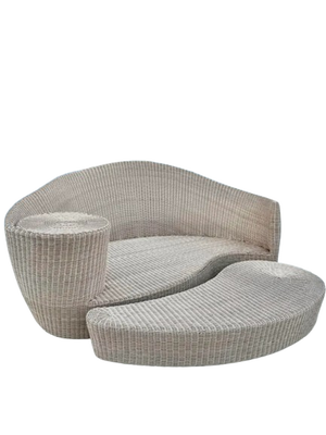 Vintage ‘Dune’ Woven Daybed | by Vladamir Kagan for Barlow Tyrie