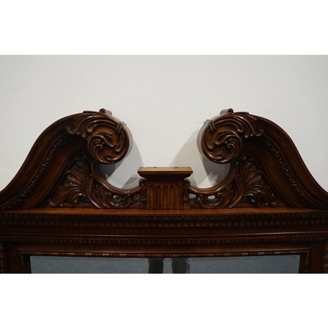 Universal Furniture Mahogany Biedermeier Traditional Victorian Style 57" Dresser / Wall Mirror 60904m For Sale In Kansas City - Image 6 of 9