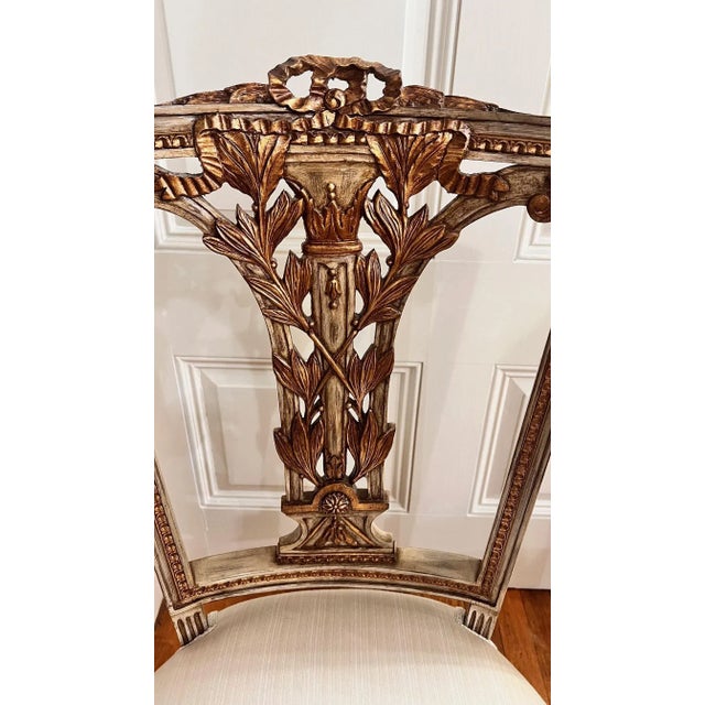 2020s David Michael French Side Chairs- a Pair For Sale - Image 5 of 10