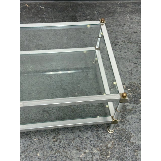 Glass Mid 20th Century Maison Jansen Coffee Table For Sale - Image 7 of 12