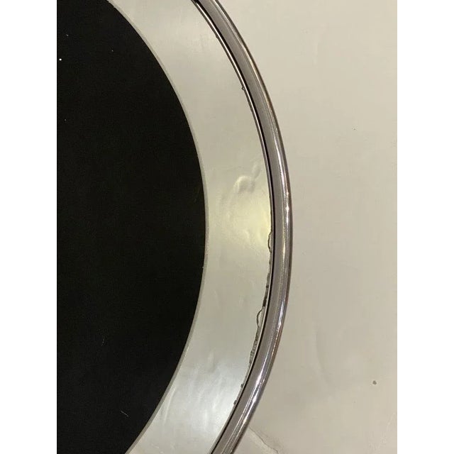 Art Deco Round Drinks Table of Chrome and Mirrored Glass From England For Sale In Austin - Image 6 of 13