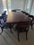 Vintage Klismos Style Solid Walnut Dining Chairs - Set of 10 For Sale - Image 11 of 17