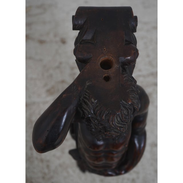 Pair Antique 18th C. French Carved Sculptures of Atlantis For Sale - Image 14 of 14