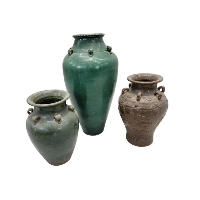 Antique Decorated Brown-Glazed Mataban Jar Vase For Sale In Chicago - Image 6 of 6