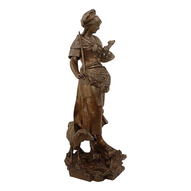 Auguste De Wever, Bronze Sculpture Innocence, 1800s, Bronze For Sale