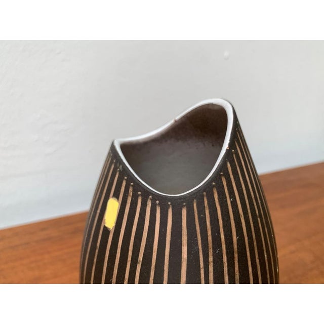 Mid-Century West German Pottery WGP Fischmaul Vase from Steuler, 1960s For Sale - Image 4 of 17