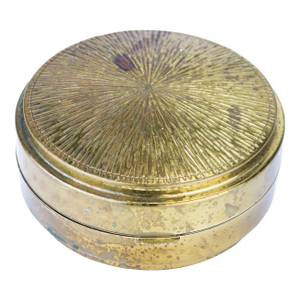 1920's Antique Art Deco Brass Bracelet Watch Box