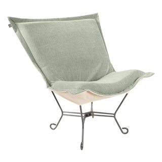 Komodo Sage Puff Chair and Frame For Sale