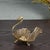 Art Deco Vintage Gilded Swan-Shaped Decorative Dish With Ornate Wing Detailing For Sale - Image 3 of 4