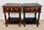 Wood Pair of Spanish Carved Wood Nightstands, 20th Century For Sale - Image 7 of 11