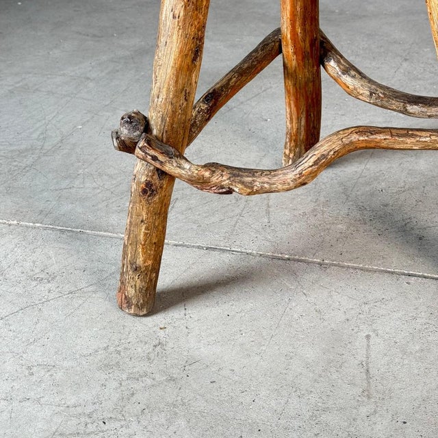 Late 19th Century Rustic Alpine Stool from Valle Daosta, Italy, 1890s For Sale - Image 10 of 18