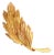 Late 20th Century Tiffany & Co. Yellow Gold French Leaf Large Pin Brooch For Sale