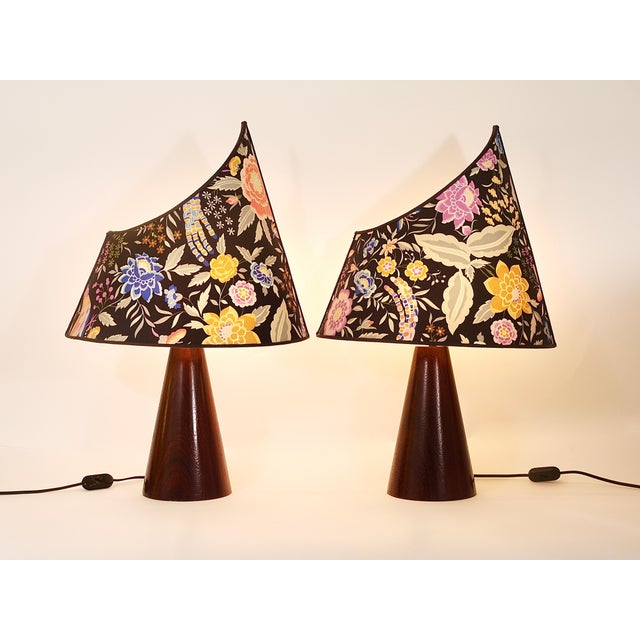 Postmodern Table Lamps attributed to Massimo Valloto for Missoni, Italy, 1980s, Set of 2 For Sale - Image 3 of 18