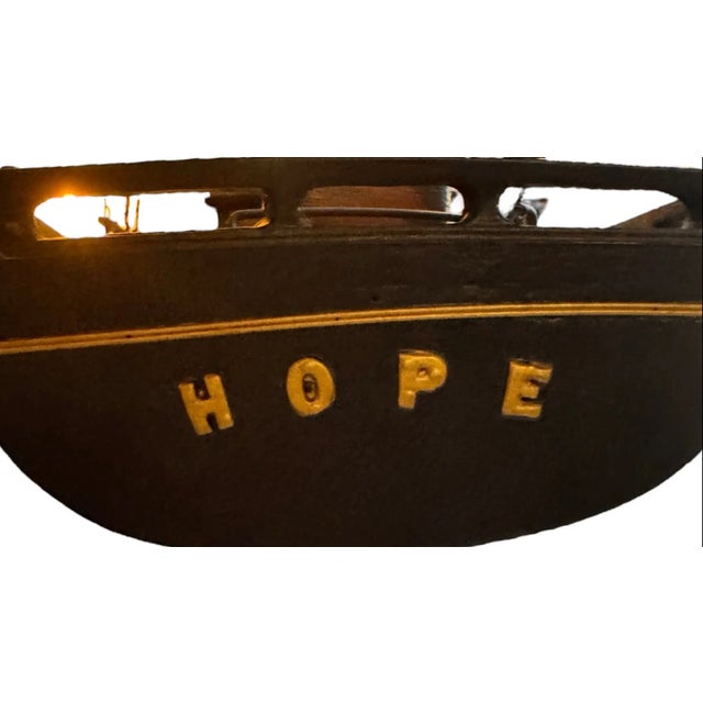 Wood Mid 20th Century The Schooner Hope: A Gallery Ship Model in Motion For Sale - Image 7 of 17