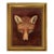 "Fox Head" Contemporary Reproduction Print on Canvas After Reinagle, Framed 14-1/4" x 17-1/4" For Sale