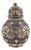 Pottery Jar With Maillechort & Bone Inlay For Sale