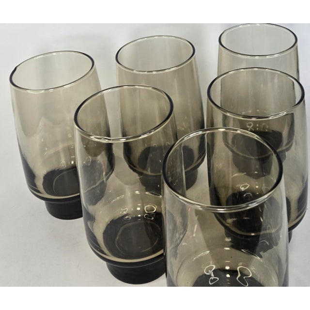 Vintage Tawny Footed Tumblers- Set of Six For Sale - Image 6 of 10