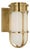 Chapman & Myers for Visual Comfort Signature Gracie Tall Bracketed Sconce in Antique-Burnished Brass with White Glass For Sale