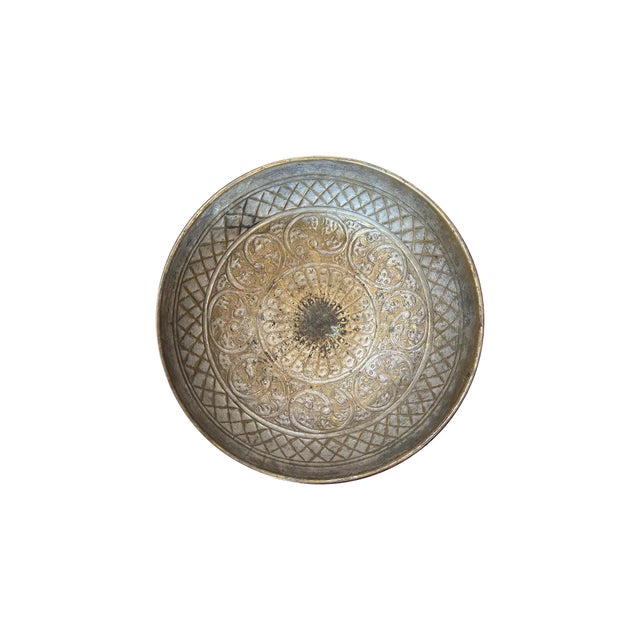 18th Century Hammered Brass Bowl For Sale - Image 4 of 5