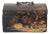 Antique Chinese Export Black Lacquered Tea Caddy Box For Sale
