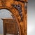 Antique Morning Room Book Cabinet, English Walnut Mirror Front Bookcase, Regency For Sale - Image 11 of 12