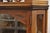 Wood Antique Victorian Renaissance Oak Glass Door Carved Curio Corner China Cabinet For Sale - Image 7 of 12