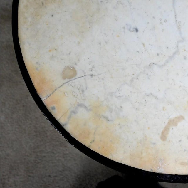 Vintage Marble Bistro Table, 1900 For Sale - Image 5 of 15