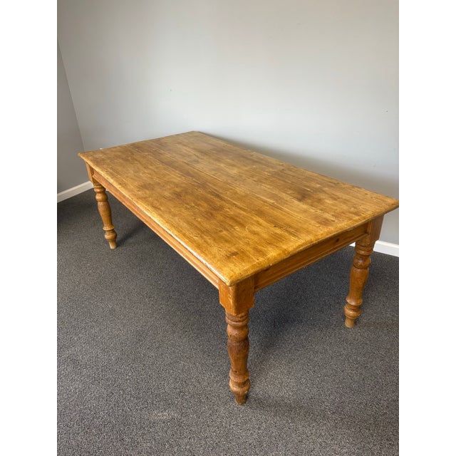 19th Century 19th Century English Pine Table For Sale - Image 5 of 10