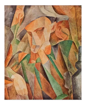 1940s After Pablo Picasso "Leaning Harlequin", First Edition Period Swiss Full-Color Print