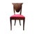 Empire Mahogany Chairs with Fan-Shaped Carved Backrest, Set of 3 For Sale - Image 6 of 6