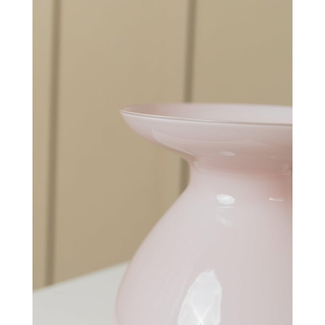 Pink Vintage Glass Vase by Barbro Wesslander & Pia Amsell for Ikea For Sale - Image 5 of 11