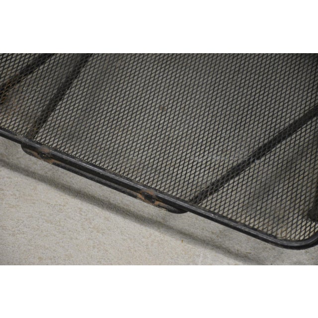 1960s Tony Paul for Woodlin-Hall Iron Rush Wrapped Handle Log Holder or Magazine Rack For Sale In Boston - Image 6 of 6