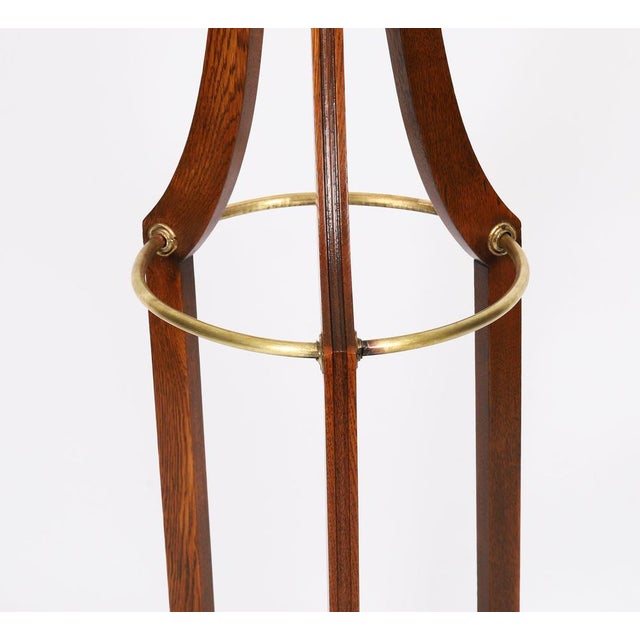 Brown Antique Victorian Oak Hall Umbrella Coat Stand, 19th Century For Sale - Image 8 of 12