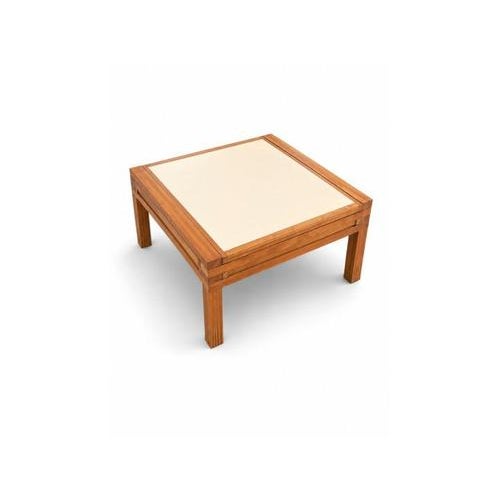 Original 1980s modular table crafted from solid iroko wood. Four sliding extensions allow for multiple configurations and...