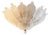 Venetian White Graniglia Leaf Murano Glass Flush Mount by Simoeng for Simoeng For Sale