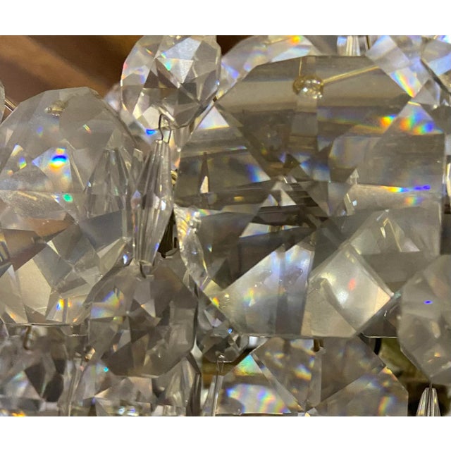 French Mid Century Schonbek Baronet Crystal Chandelier For Sale - Image 11 of 11